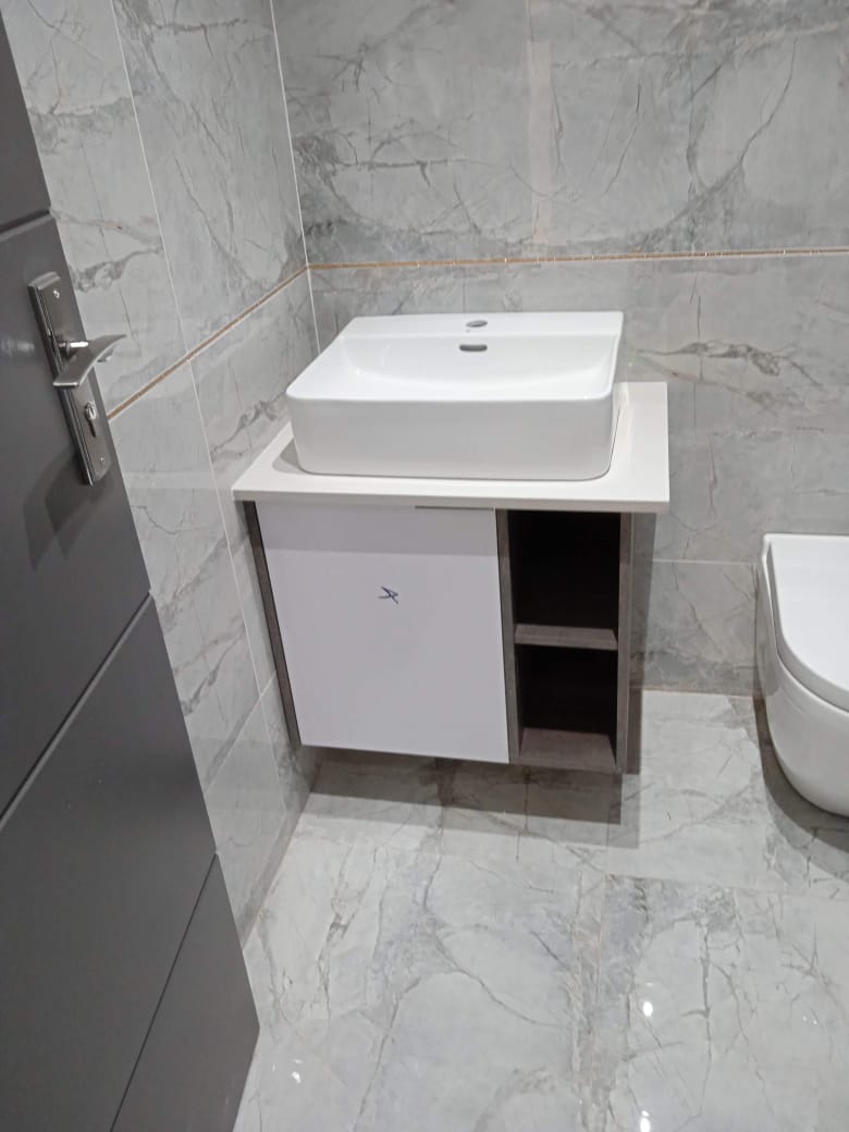 Compact bathroom vanity solution
