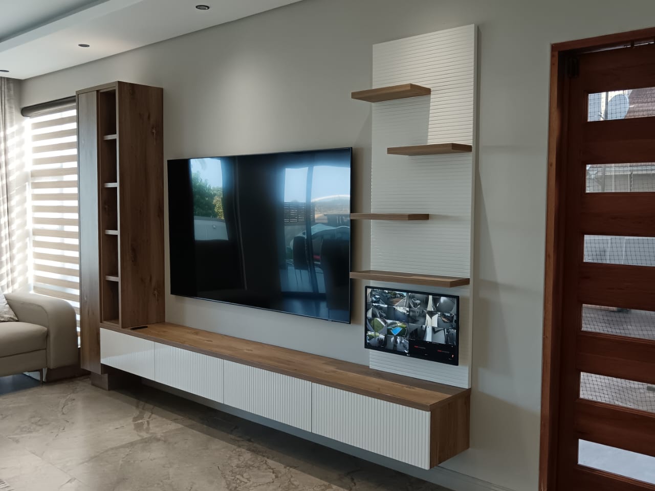 Modern entertainment center with TV unit